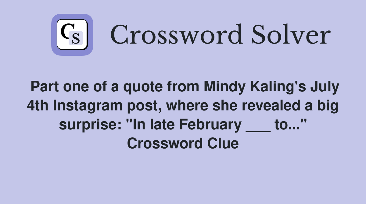 Part one of a quote from Mindy Kaling's July 4th Instagram post, where